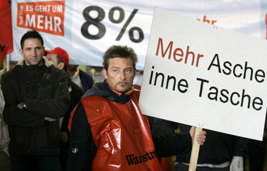 Nicht in jeder Branche konnten die Gewerkschaften Reallohnverlus... Nicht in jeder Branche konnten die Gewerkschaften Reallohnverlus...