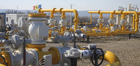 Noch nicht im Einsatz: Die Pipeline zwischen Ungheni (Moldau) un...