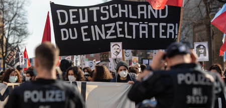 Für den Staat alles »Einzeltäter«: Demonstranten erinnern an die... Für den Staat alles »Einzeltäter«: Demonstranten erinnern an die...