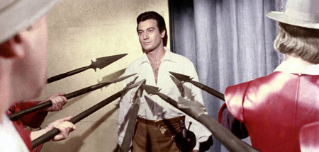 Gestellt: Gérard Barray in »Le Chevalier de Pardaillan« (Bernard...