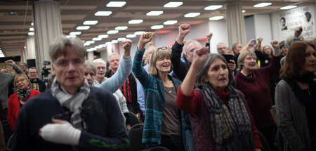 Volles Haus: Mit dem gemeinsamen Singen der »Internationale« end...