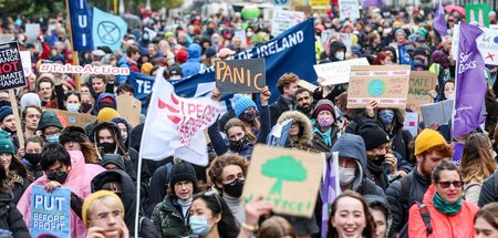 Auch in der irischen Hauptstadt Dublin gingen am Sonnabend Zehnt...