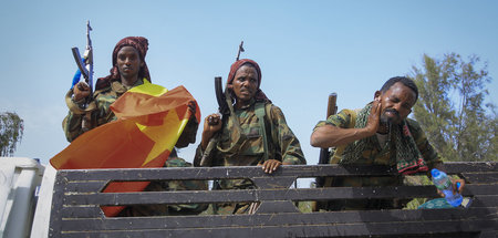 »Internationale Gemeinschaft« im Rücken: Kämpfer der TPLF nach d...