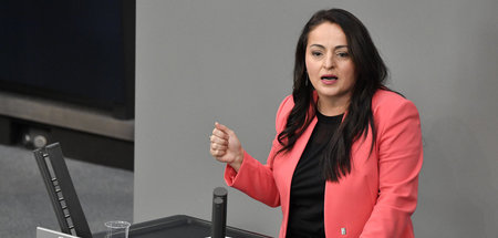 Kämpferisch: Die Linken-Abgeordnete Sevim Dagdelen (Berlin, 24.3... Kämpferisch: Die Linken-Abgeordnete Sevim Dagdelen (Berlin, 24.3...