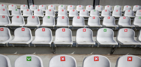 Die Abstände stimmen: Skisprungstadion in Oberstdorf