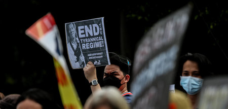 Protest gegen die Regierung Dutertes am Sonntag in Quezon-Stadt Protest gegen die Regierung Dutertes am Sonntag in Quezon-Stadt