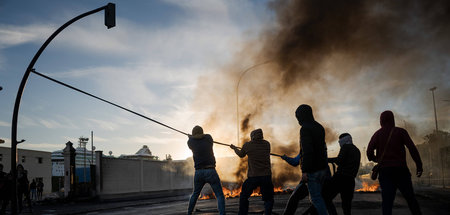 »Cádiz in Flammen setzen«: Streikende Metallarbeiter am Mittwoch...