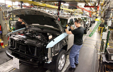 Produzieren auf Halde: Montageband von General Motors in Arlingt...