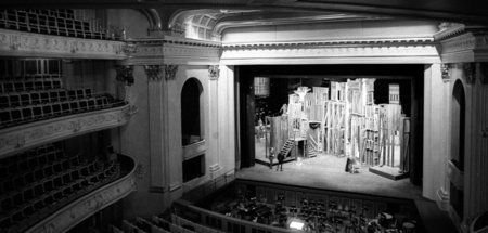 Nach der Sanierung: Bühne im Konzertsaal der Staatsoper Unter de...