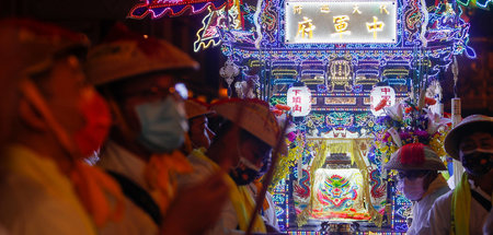 Rituelle Festlichkeiten in Pingtung auf Taiwan (31.10.2021)