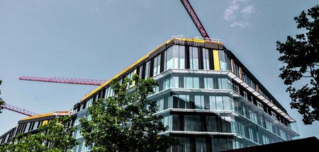 Eine Baustelle in der dänischen Hauptstadt Kopenhagen (29.6.2021...