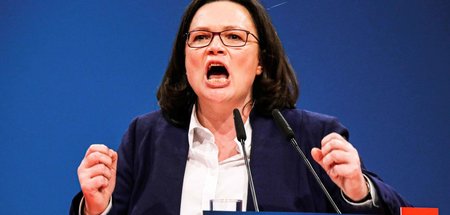 Knöpft sich künftig die Erwerbslosen vor: Andrea Nahles (2018)