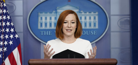 US-Regierungssprecherin Jennifer Psaki am Montag in Wahsington