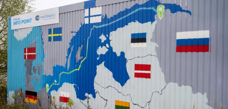 Die Ostseepipeline beginnt im russischen Wyborg und erreicht Deu...