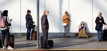 Sicherheitsabstand am Hartsfield-Jackson Atlanta International A...