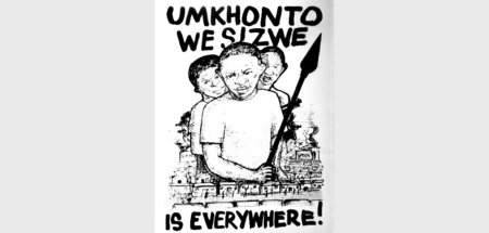Unsichtbar und doch überall. Plakat von Umkhonto we Sizwe (nach ...