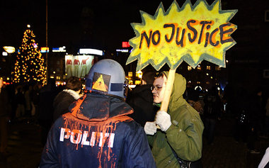 Auch in Kopenhagen gab es am Mittwoch Unterstützung für die Prot... Auch in Kopenhagen gab es am Mittwoch Unterstützung für die Prot...