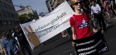 Demonstranten in Berlin (1.8.2015)