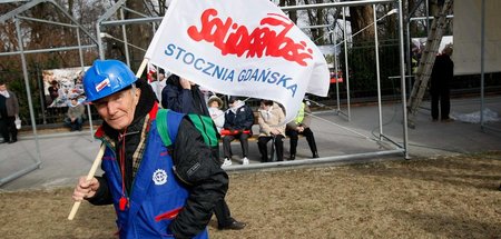 Lange her: Solidarnosc demonstriert gegen die Pläne der Regierun...