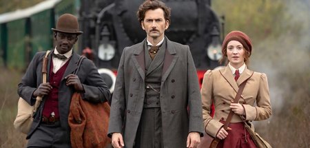 Phileas Fogg (David Tennant, M.), Jean Passepartout (Ibrahim Kom...