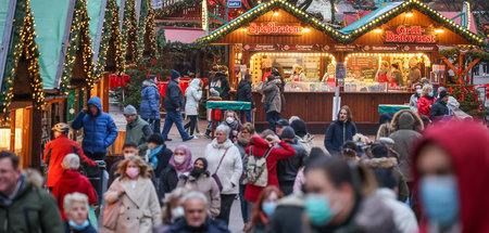 Besucher mussten genesen oder geimpft sein: Weihnachtsmarkt in E...