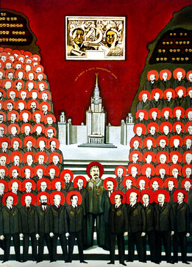 Nobert Wagenbrett, »3. Sozialistische Ikone«, 1990 Nobert Wagenbrett, »3. Sozialistische Ikone«, 1990