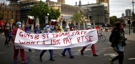 London: Die Coronapandemie verschlechtert die Arbeitsbedingungen...