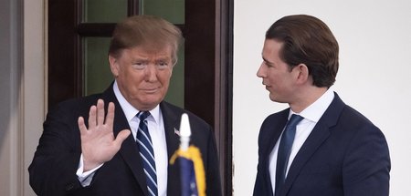 US-Präsident Trump mit Kurz am 20. Februar 2019 in Washington