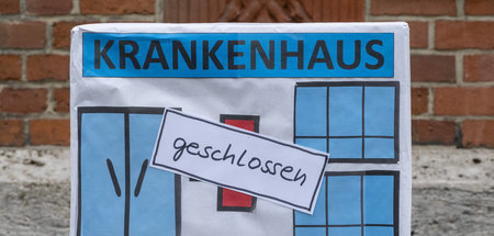 Protestaktion gegen Klinikschließungen in Berlin (22.5.2020)
