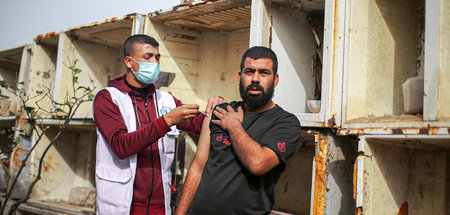 Nicht alle wollen sich impfen lassen: Immunisierungsaktion in Kh... Nicht alle wollen sich impfen lassen: Immunisierungsaktion in Kh...