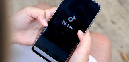 Tik Tok, die chinesische Plattform für Kurzvideos, nutzen Jugend...