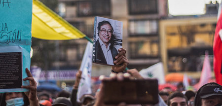 Der Exguerillero und Senator Gustavo Petro hat gute Chancen, Kol...