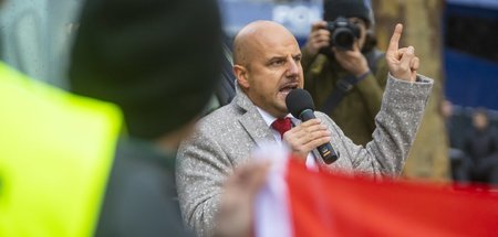 Schafft sich seine Bühne: Stefan Räpple auf einer von ihm organi...