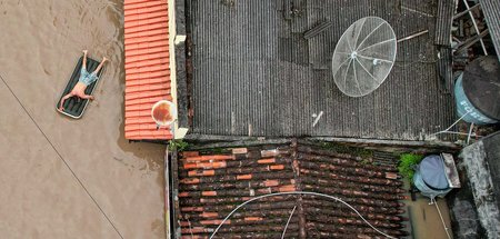 Flutkatastrophen und Überschwemmungen wie in der Provinz Bahia i...