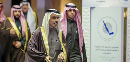 Beratung der Kriegsallianz unter Führung Saudi-Arabiens, im Vord...