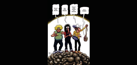 Abbilder des Kommunardentums: Comic-Falstaff, Yippie-Radikalinsk...