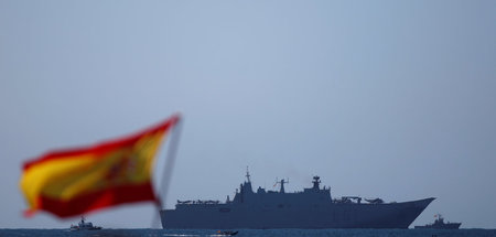 Bald auf Eskalationsfahrt: spanisches Kriegsschiff