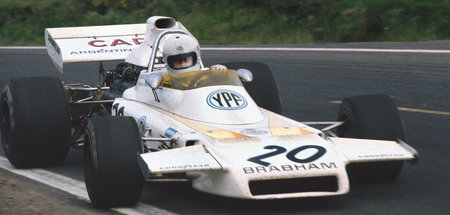Held und Hoffnung: Carlos Reutemann in seinem Brabham BT37 beim ...