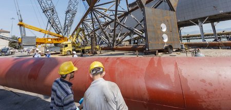Gasförderplattform am Marmarameer bei Izmit in der Türkei