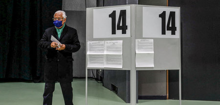 Hat bereits abgestimmt: Portugals Premier António Costa am Sonnt...