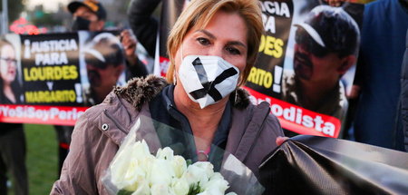 »Gerechtigkeit für Lourdes und Margarito«: Protest gegen die Mor...