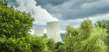 Kernkraftwerk in der Gemeinde Chooz an der Maas (Ardennen)