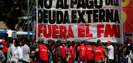 IWF raus! Proteste gegen die Verhandlungen der argentinischen Re