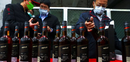 Anfang Januar kaufte Taipeh gut 20.000 Flaschen litauischen Rum ...