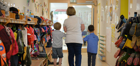 Die Gewerkschaft befürchtet, Kinder könnten beim Kitabetrieb unt...