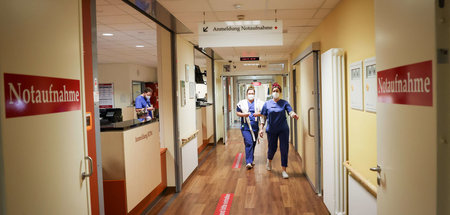 In der Notaufnahme im Asklepios-Klinikum Harburg (Hamburg, 31.12...