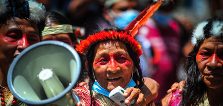 Regelmäßig protestieren in Ecuador Indigene gegen die Erdölförde