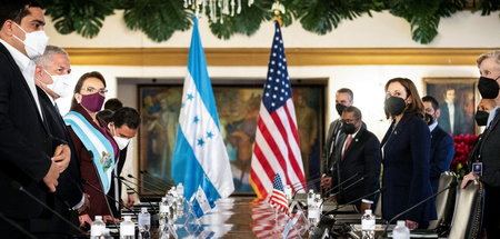 Auf Augenhöhe: Präsidentin Xiomara Castro trifft US-Vizepräsiden...