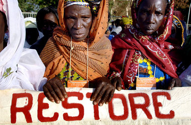 Abschlußdemonstration in Bamako
