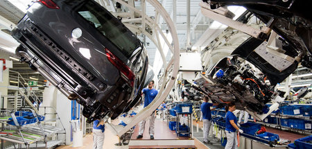 Keine Chips, keine Nachtschicht. VW-Werk in Wolfsburg